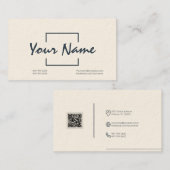 Benutzerdefinierte Berufliche Visitenkarte mit Bar (Vorne/Hinten)