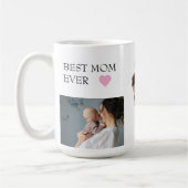 Benutzerdefinierte "Best Mama Ever"-Tasse mit Pers Kaffeetasse (Links)