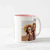 Benutzerdefinierte BESTE FREUNDIN 4EVA Foto Tasse (VorderseiteRechts)