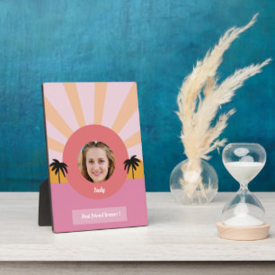 Benutzerdefinierte beste Freundin für immer modern Fotoplatte