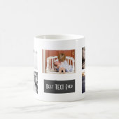 Benutzerdefinierte beste (IHR TEXT) jemals Collage Kaffeetasse (Mittel)