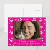 Benutzerdefinierte beste Katzenmutter-Foto-Postkar Postkarte (Vorne/Hinten)