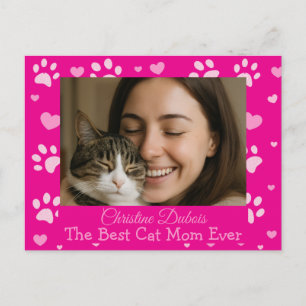 Benutzerdefinierte beste Katzenmutter-Foto-Postkar Postkarte
