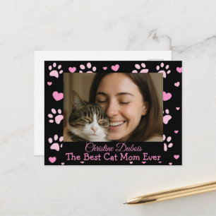 Benutzerdefinierte beste Katzenmutter-Foto-Postkar Postkarte