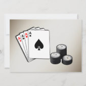 Benutzerdefinierte Bezeichnung Poker Night Party E Einladung (Rückseite)