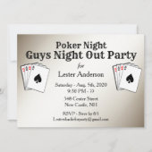 Benutzerdefinierte Bezeichnung Poker Night Party E Einladung (Vorderseite)