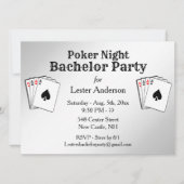 Benutzerdefinierte Bezeichnung Poker Night Party E Einladung (Vorderseite)