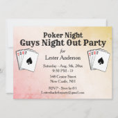 Benutzerdefinierte Bezeichnung Poker Night Party E Einladung (Vorderseite)