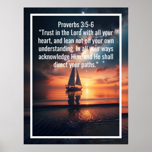 Benutzerdefinierte Bibelverse Zitate und personali Poster (Vorne)