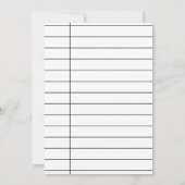 Benutzerdefinierte Bibliothek Checkout-Karte Gebur Einladung (Rückseite)