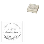 Benutzerdefinierte Bibliothek mit eleganten Botani Gummistempel (Stempel)