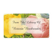 Benutzerdefinierte Bibliothek mit Labels in rosa G (Vorne)