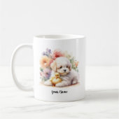 Benutzerdefinierte Bichon-Frise-Tasse mit inspirie Kaffeetasse (Links)