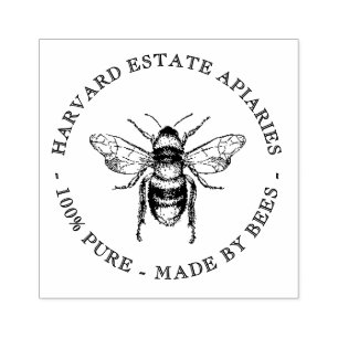 Benutzerdefinierte Bienenstock-Briefmarke mit dunk Gummistempel