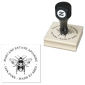 Benutzerdefinierte Bienenstock-Briefmarke mit dunk Gummistempel (Stempel)