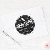 Benutzerdefinierte Biermarken - Fügen Sie Ihre eig Runder Aufkleber (Umschlag)