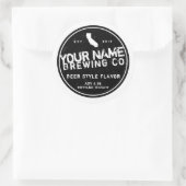 Benutzerdefinierte Biermarken - Fügen Sie Ihre eig Runder Aufkleber (Tasche)