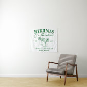 Benutzerdefinierte Bikinis und Martinis Junggesell Wandteppich (Beispiel (Horizontal))