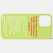 Benutzerdefinierte Bild- und Texteinstellungen Ers Case-Mate iPhone Hülle (Hinten (horizontal))