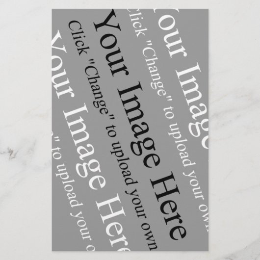 Benutzerdefinierte Bild- und Textvorlage für das S Briefpapier (Vorderseite)