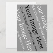 Benutzerdefinierte Bild- und Textvorlage für das S Briefpapier (Vorne/Hinten)