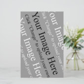 Benutzerdefinierte Bild- und Textvorlage für das S Briefpapier (Stehend Vorderseite)