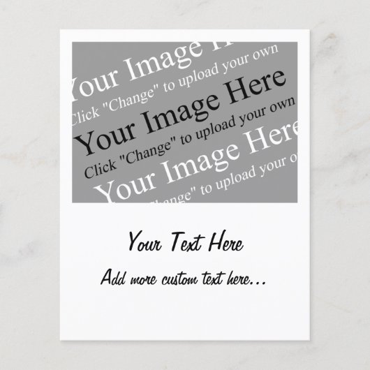 Benutzerdefinierte Bild- und Textvorlage für Flyer (Vorne)