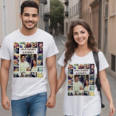Benutzerdefinierte BildCollage und Text T-Shirt