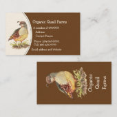Benutzerdefinierte Bio Quellenfarm Animal Business Visitenkarte (Vorne/Hinten)