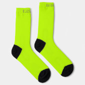 Benutzerdefinierte bittere Limettengrüne Farbe Socken (Rechts)