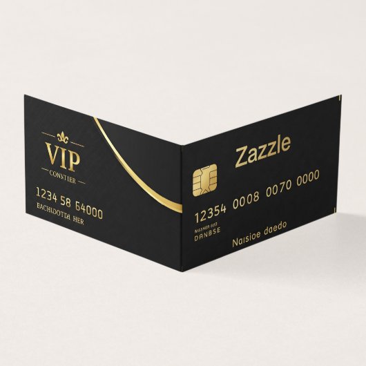 Benutzerdefinierte Black Business Card (Vorderseite)