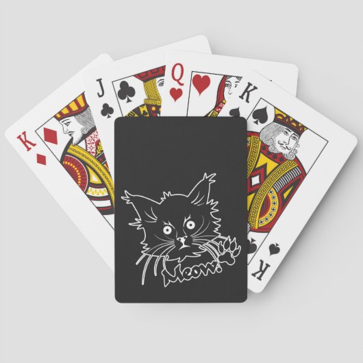 Benutzerdefinierte Black Cat-Spielkarten Spielkarten (Rückseite)