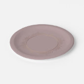 Benutzerdefinierte Blank-Template-Trendy Elegante Pappteller (Schrägansicht)