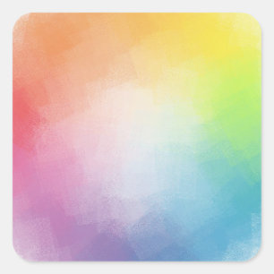 Benutzerdefinierte Blankenvorlage Blau Lila grün Quadratischer Aufkleber