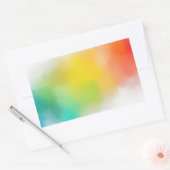 Benutzerdefinierte Blankenvorlage farbig Abstrakt  Rechteckiger Aufkleber (Umschlag)