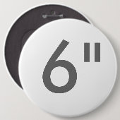 Benutzerdefinierte Blankenvorlage mit 6 Zoll-Runds Button (Vorne & Hinten)
