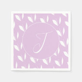 Benutzerdefinierte Blätter für die erste weiße Sil Serviette (Vorderseite)