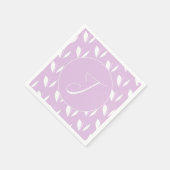 Benutzerdefinierte Blätter für die erste weiße Sil Serviette (Ecke)