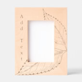 Benutzerdefinierte Blätter für die Gravur von Holz Geätzte Rahmen (Vorderseite)