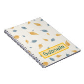 Benutzerdefinierte Blätter Gelb-Blau-weiche Farbe Notizblock (Rechte Seite)