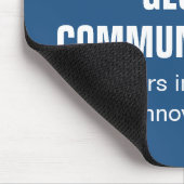 Benutzerdefinierte blaue Cyber-Technologie-Compute Mousepad (Ecke)