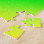 Benutzerdefinierte Blaue Grüne Diagonale Regenboge Puzzle (Seite)