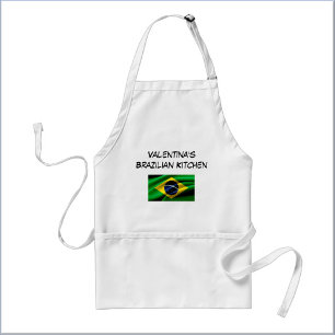 Benutzerdefinierte blaue grüne und gelbe brasilian schürze