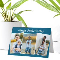 Benutzerdefinierte blaue Happy Father's Day Fotoco