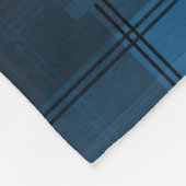 Benutzerdefinierte blaue Karo 8-Foto-Collage Fleecedecke (Ecke)