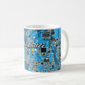 Benutzerdefinierte blaue Leiterplatte für IT-Exper Kaffeetasse (VorderseiteRechts)