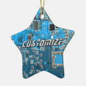 Benutzerdefinierte blaue Leiterplatte für IT-Exper Keramik Ornament (Links)