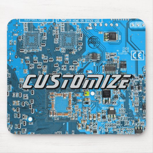 Benutzerdefinierte blaue Leiterplatte für IT-Exper Mousepad (Vorne)