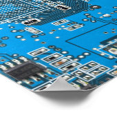 Benutzerdefinierte blaue Leiterplatte für IT-Exper Poster (Ecke)