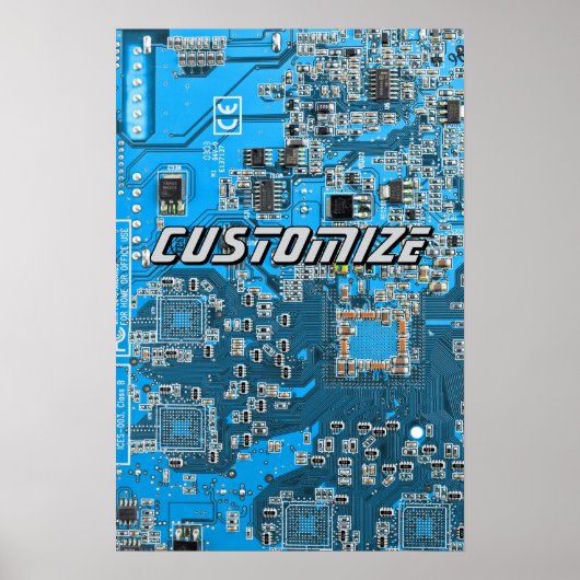 Benutzerdefinierte blaue Leiterplatte für IT-Exper Poster (Vorne)